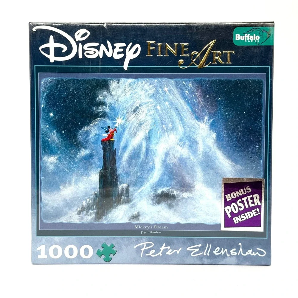 Disney Fine Art Mickeys Dream Peter Ellenshaw 1000 Piece Puzzle Sealed Buffalo